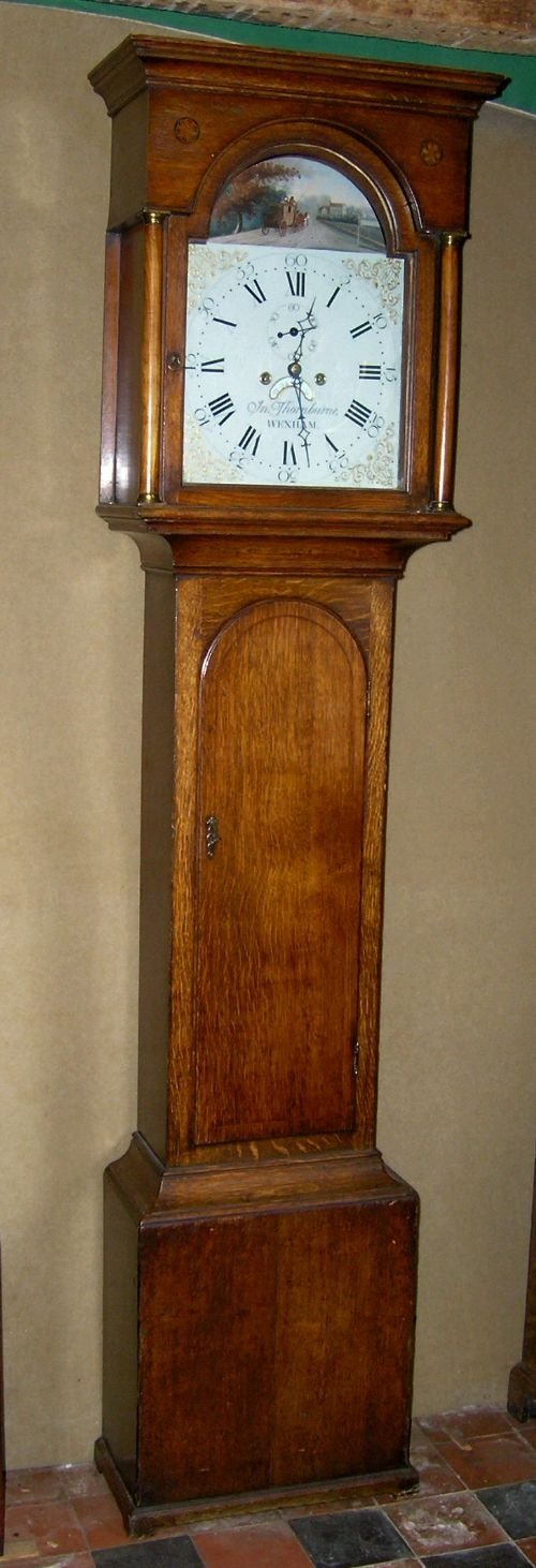 Early 19th Cent Oak 8 Day Longcase Clock